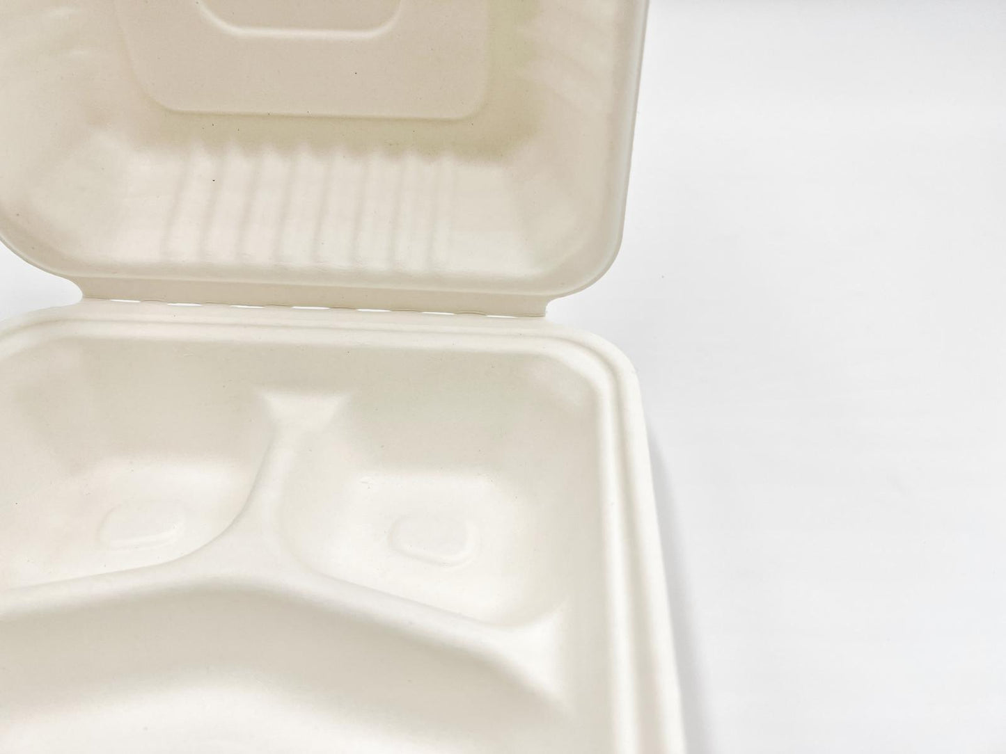 8 Inch 3 Compartment To-go Box - 200/case