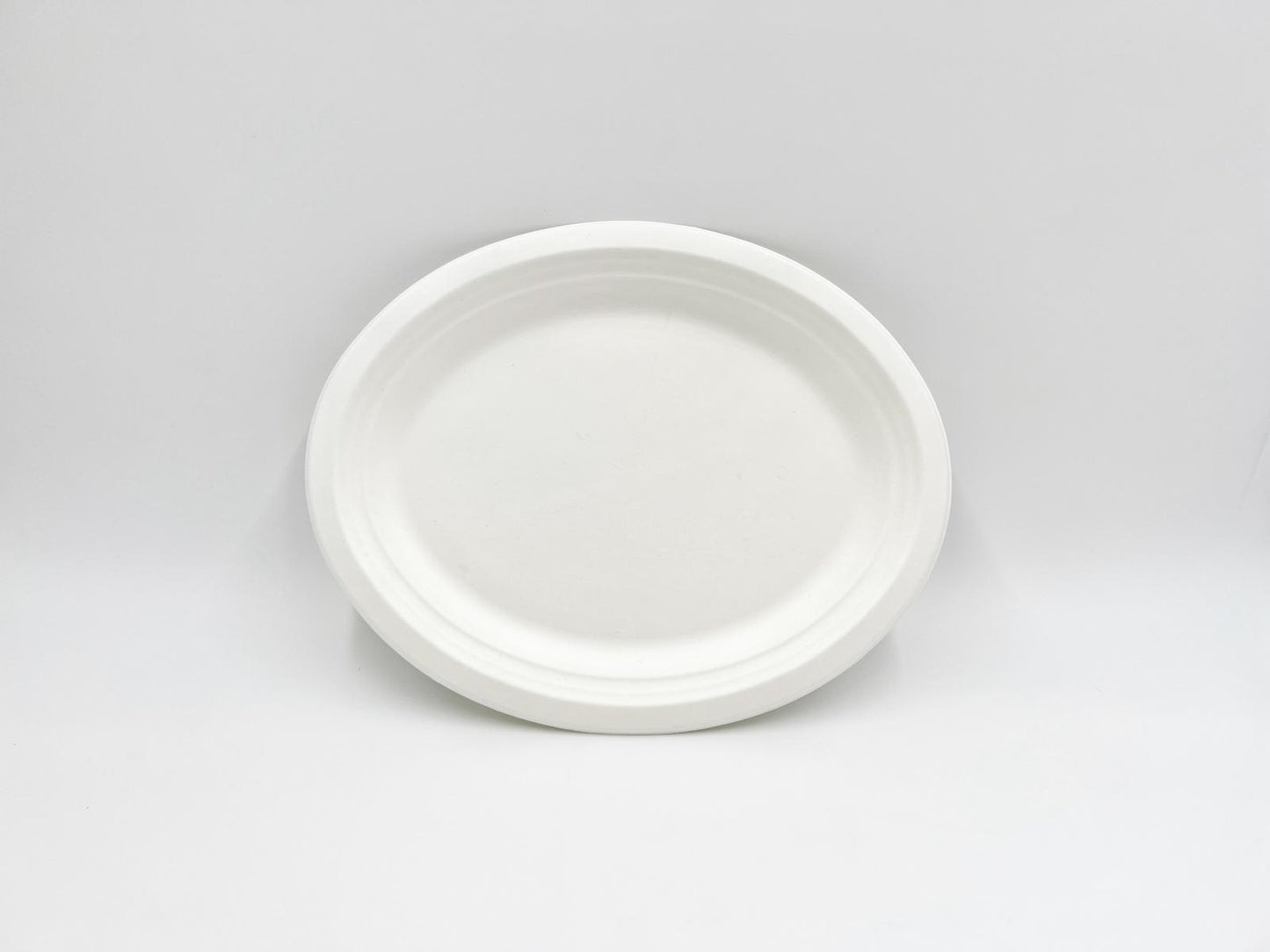 12 Inch Compostable Large Oval Serving Plate