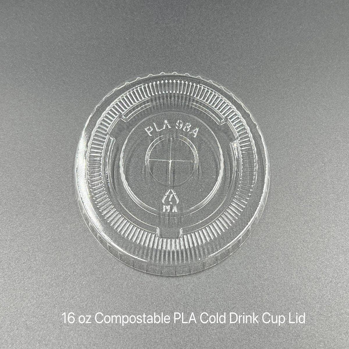 16 oz PLA Cold Cup Lid - 1000/case