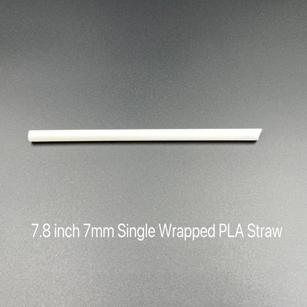 7.8 Inch PLA Wrapped Straw - 5000/case