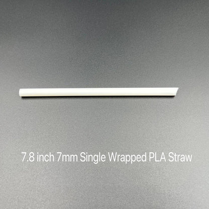 7.8 Inch PLA Wrapped Straw - 5000/case