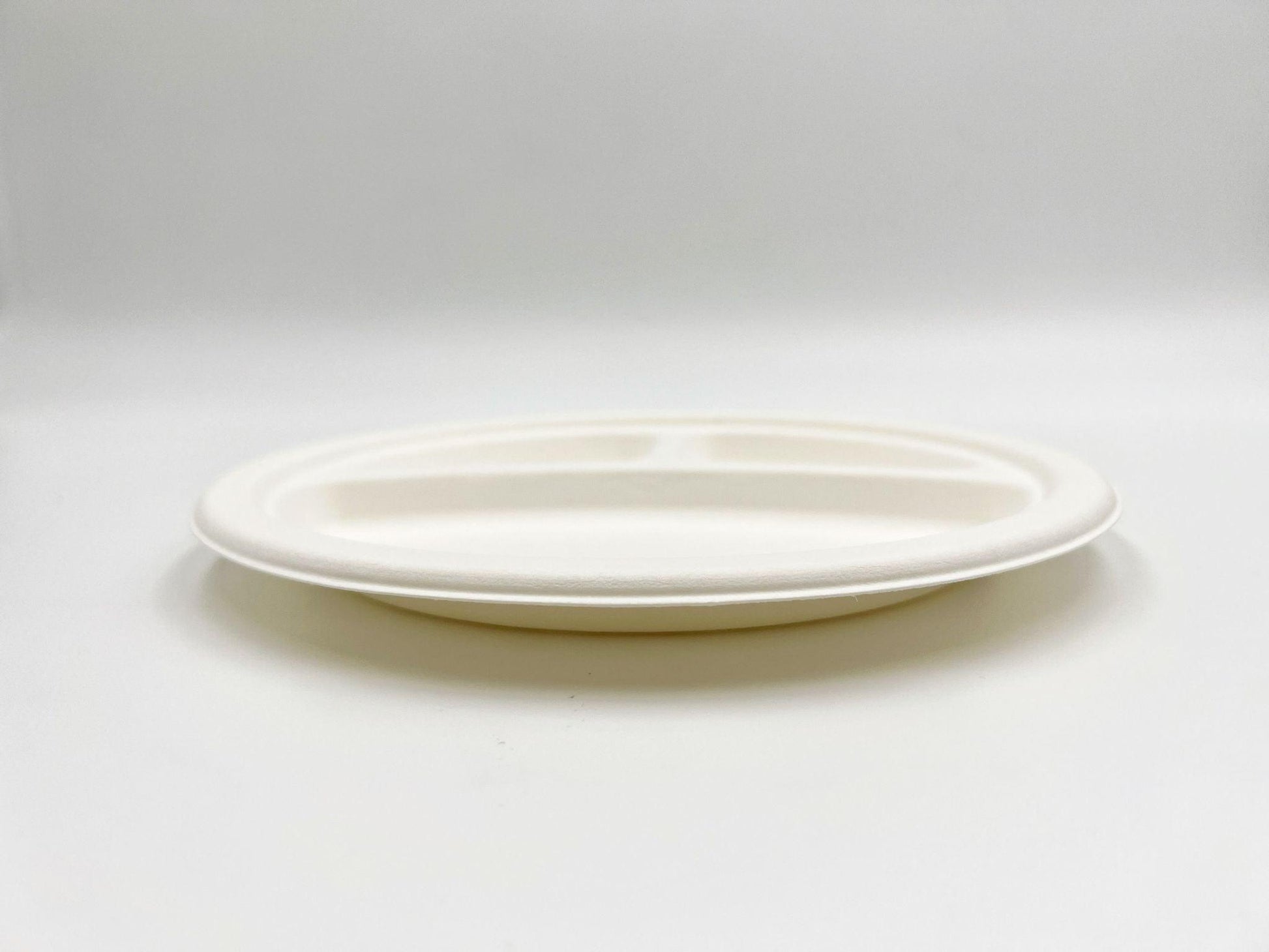 9 Inch Round Plate with 3 Compartments - 500/case